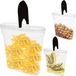 Set 3x 4 L Boîte de rangement Cuisine Récipient en plastique Avec couvercle, Pots de conservation pour le stockage des aliments, Boîte de conservation Organisateurs de cuisine, Ensembles de boîtes de conservation