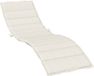 vidaXL Ligbedkussen 200x60x4 cm stof gemêleerd crèmekleurig