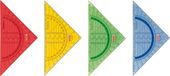 Baier & Schneider Brunnen 104975402 Geometrische driehoek/geodriehoek voor school en kantoor, 16 cm, onbreekbaar, 1 verschillende kleuren