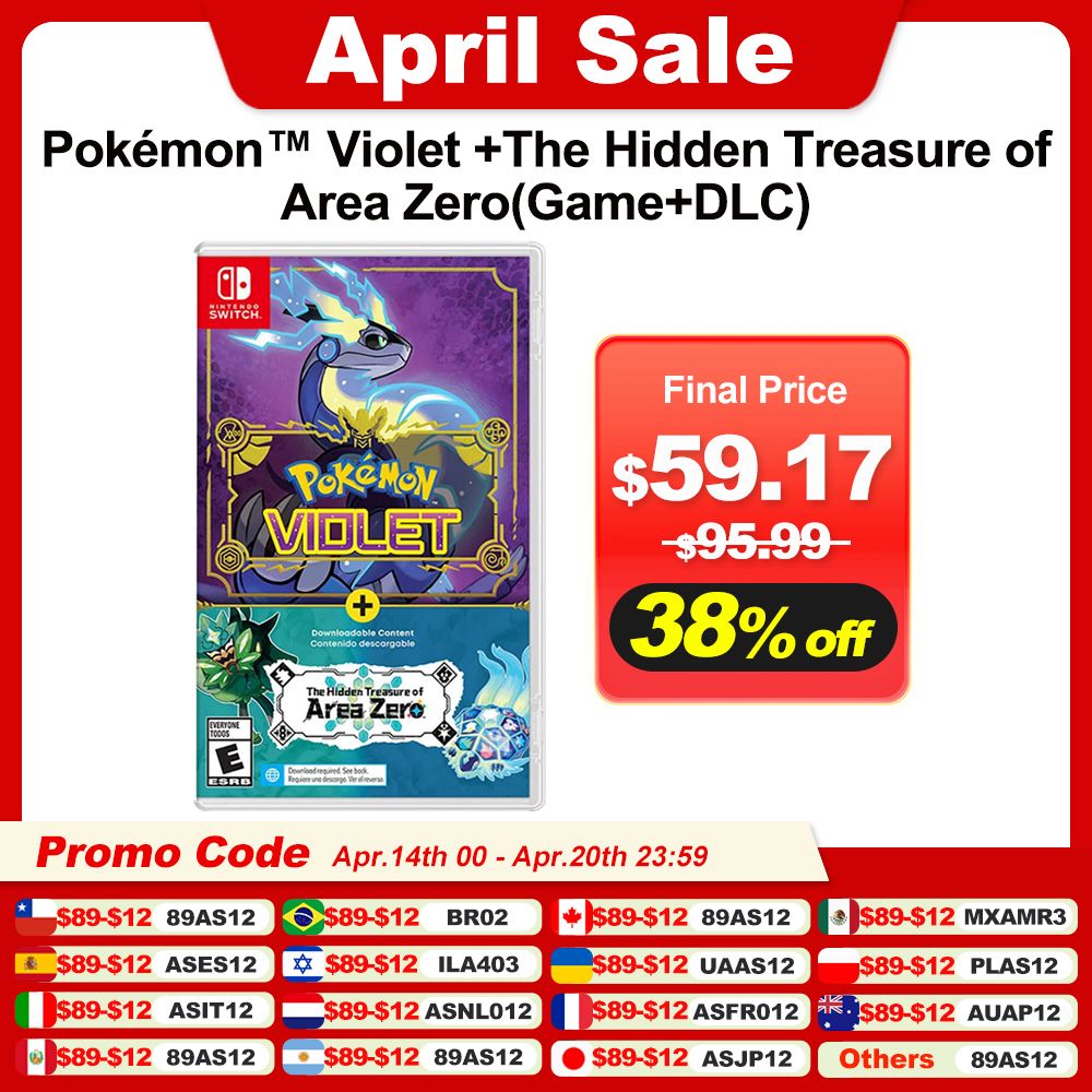 Pokémon Violet + The Hidden Treasure of Area Zero Bundle - Nintendo Switch