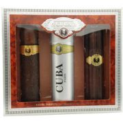 CUBA GOLD SET-EDT SPRAY 100 ml & AFTERSHAVE SPRAY 100 ml & BODY SPRAY 200 ml gift set / heren