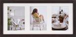 Henzo Fotolijst - Modern Gallery - Collagelijst voor 3 foto's - Donkerbruin