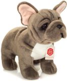 Teddy Hermann Peluche Bouledogue Français Debout Gris 30cm