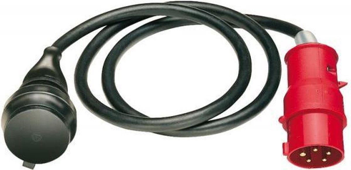 Brennenstuhl adapterkabel CEE IP44 400V 1,5 meter rubber zwart