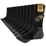 TANSTC Running Socks Anti-Blister Dempende Katoenen Sokken Trainer Sokken voor Mannen Dames Dames Sport Laag uitgesneden Ademend Atheletic Sokken Enkelsokken (6 paar)