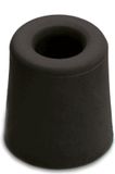 Merkloos Dulimex B.V. Stoot rubber Deurstopper - zwart - rubber - 7 x 4 cm - deurbuffer blokje