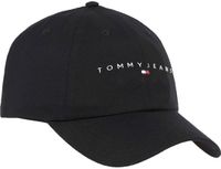 Tommy Jeans Linear Logo 6 Panel Pet Zwart