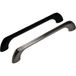 Gedotec BRUNT Poignée courbe Entraxe 160 mm Poignée de meuble noir mat ou aspect inox