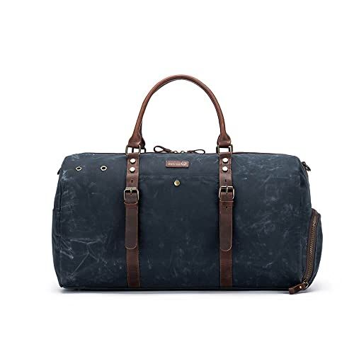 Della Q Canvas Weekendtas - Blauw (55,9 x 30,5 x 25,4 cm) - 1 Stuk