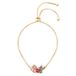 Disney Meisjes messing geel vergulde steek en engel hart tropische Lariat armband