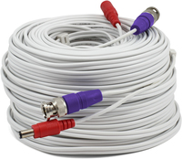 Swann SWPRO-60ULCBL 60m BNC Coax Cable - White