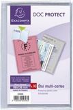 Exacompta ID-kaarthoes, PVC, 4-voudig, 0,20 mm, 88 x 138 mm, Wit