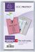 Exacompta ID-kaarthoes, PVC, 4-voudig, 0,20 mm, 88 x 138 mm, Wit