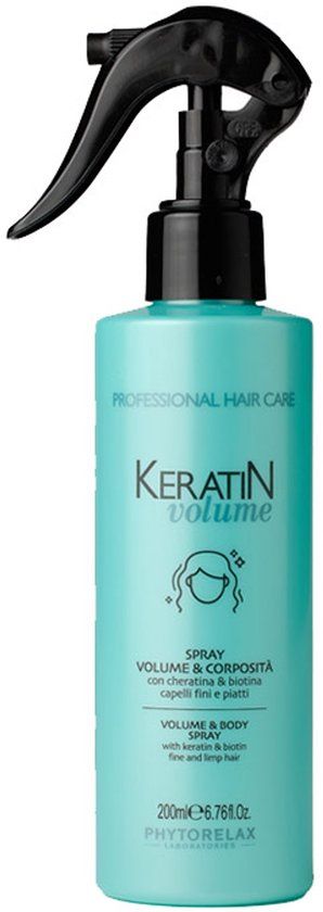 Phytorelax Laboratories Phytorelax Keratin Volume Spray – Volume & Fullness Spray – Fijn & Slap Haar – Texture Spray met Keratine & Biotine – 200ml