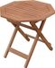Spetebo Table de jardin en eucalyptus, huilé, 50 x 50 cm, table pliante en bois