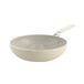 KitchenAid Aluminium Wokpan Keramisch Antiaanbak, 28 cm/3,69 L, PFAS-Vrij, Inductiegeschikt, RVS-Greep, Ovenbestendig, Vaatwasmachinebestendig, Almond Cream