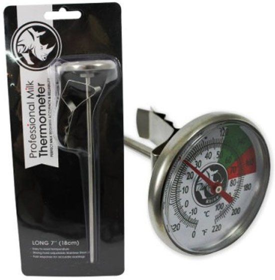 Rhinowares Professional Melk Thermometer kort 13cm