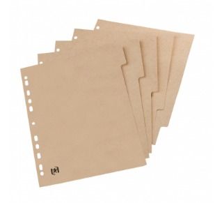 Oxford Touareg Tabbladen A4 11-Rings Beige Karton 5 Tabs