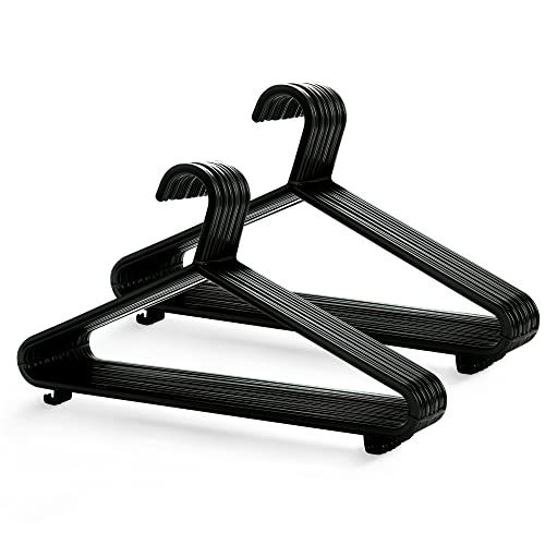 KEPLIN Volwassen Kleerhangers Zwart - 25 Stuks