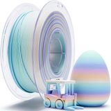 Merkloos Matte Multicolor Gradient Change 1.75mm PLA Filament pour Imprimantes 3D - 1KG