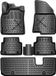 ELMASLINE Elmers Gesellschaft mbH (Elmasline) 3D Rubber Automatten voor SKODA KODIAQ 2016-2023 | 7-zitter [1. Gen] - Zwart