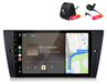 Awesafe BMW Autoradio 4+64 Go avec caméra et microphone, compatible avec les modèles BMW Série 3 (E90, E91, E92, E93) de 2005 à 2011. Caractéristiques : Carplay, Android Auto, radio multimédia, GPS, navigation, Wi-Fi, Bluetooth, DAB+, RDS,au volant, écran de 9