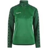 Craft Squad 2.0 Ziptop Dames - Groen | Maat: XS