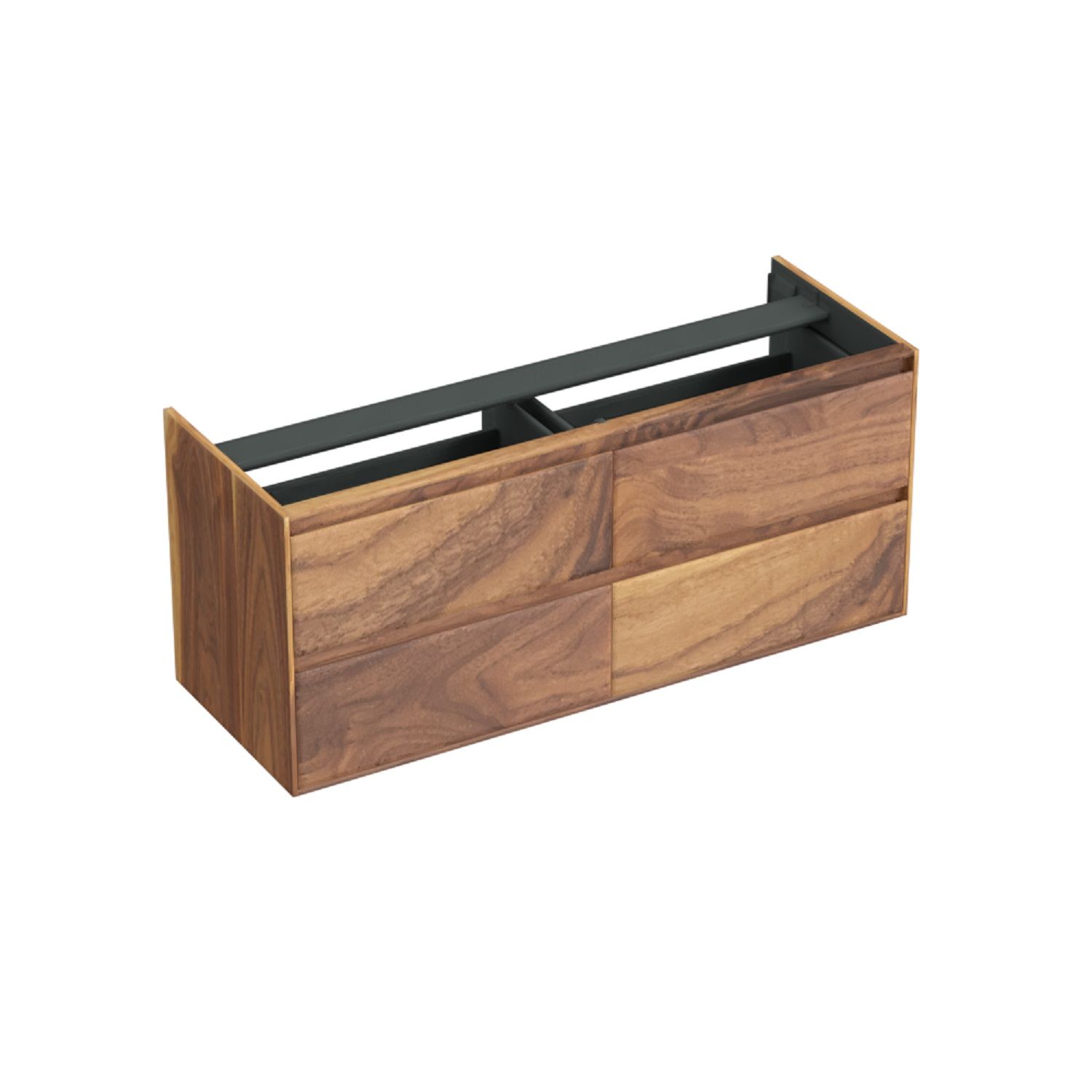 Forzalaqua Reno Onderkast - 140x51x60 cm - 4 Lades - Noten Pure Walnut