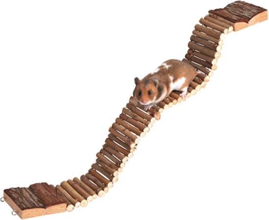 Trixie Nature Hangbrug Ladder - Blauw - Kunststof - 98 cm