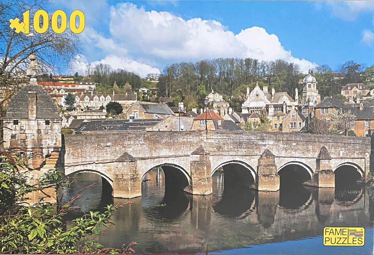 Fame Puzzles Fame puzzel Bradford on Avon town Bridge 1000