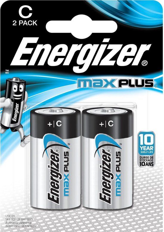 Energizer Max Plus C Batterijen - 2 stuks