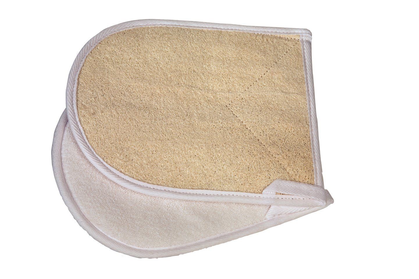 Croll & Denecke massagehandschoen van Luffa/badstof - 4009463600525