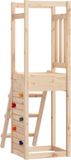 vidaXL Speeltoren met ladder en klimwand 53x46,5x169 cm grenenhout