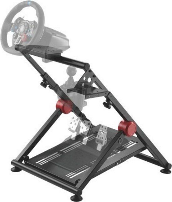 VDD Gaming Wheel Stand - Racing Wheel Stand - Cockpit - Height Adjustable - Black