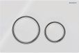 Geberit Sigma 21 - Glas Wit Voor 2-Toets-Spoeling