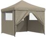 vidaXL Tente de réception 292 x 292 x 315 cm Taupe Tissu Oxford