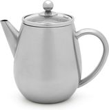 Bredemeijer Theepot dubbelwandig Eva - 0,5 liter - Glanzend - Met theezeef