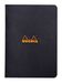 RHODIA 119189C - Geniet Notitieboek Zwart - A5 14,8 x 21 cm - Gelijnd - 96 Pagina's - Clairefontaine Wit Papier 80 g/m² - Soepele, Stevige en Waterafstotende Omslag van Gecoat Karton - Classic