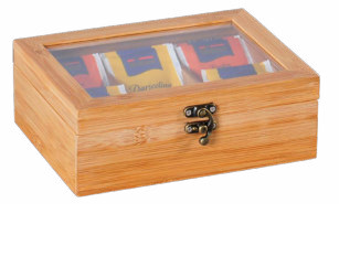 KESPER 58902 Bamboo Theedoos - 9x21.7x16cm