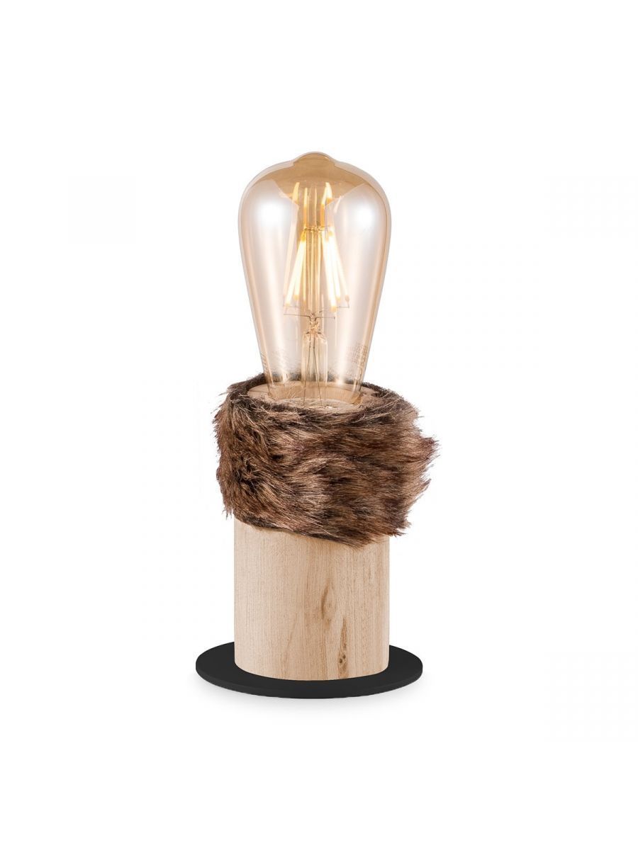 Home Sweet Home Furdy Tafellamp - 11,5cm - Bruin - Hout - F572012-01