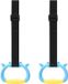 Solidchoice Anneaux de gymnastique Ensemble pour usage domestique Bleu/Jaune Plastique