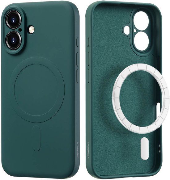 imoshion Color Backcover met MagSafe voor de Apple iPhone 16 - Donkergroen