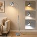 Lampe standard, forme arc, culot E27, réglable, noir