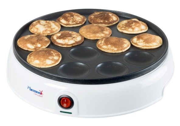 Bestron APFM700W Crepe Maker - Makes 14 Crepes - 800W - White