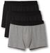 CALIDA Heren Natural Benefit Boxershorts Zwart/Grijs Effen Katoen/Elastaan 3 Stuks