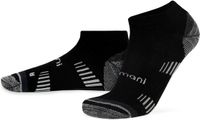 normani 2 paar merino-trekkingsneakersokken met badstofzool