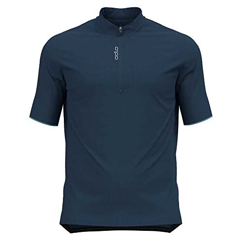 ODLO Heren T-shirt S/U Collar S/S 1/2 Zip Essential Fietsshirt