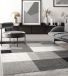 le tapis Pearl – tapis moderne pour salon & chambre avec motif à blocs, gris, 240 x 330 cm