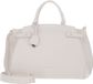 Coccinelle Kliche Sac à main Cuir grainé Agneau Blanc Crème
