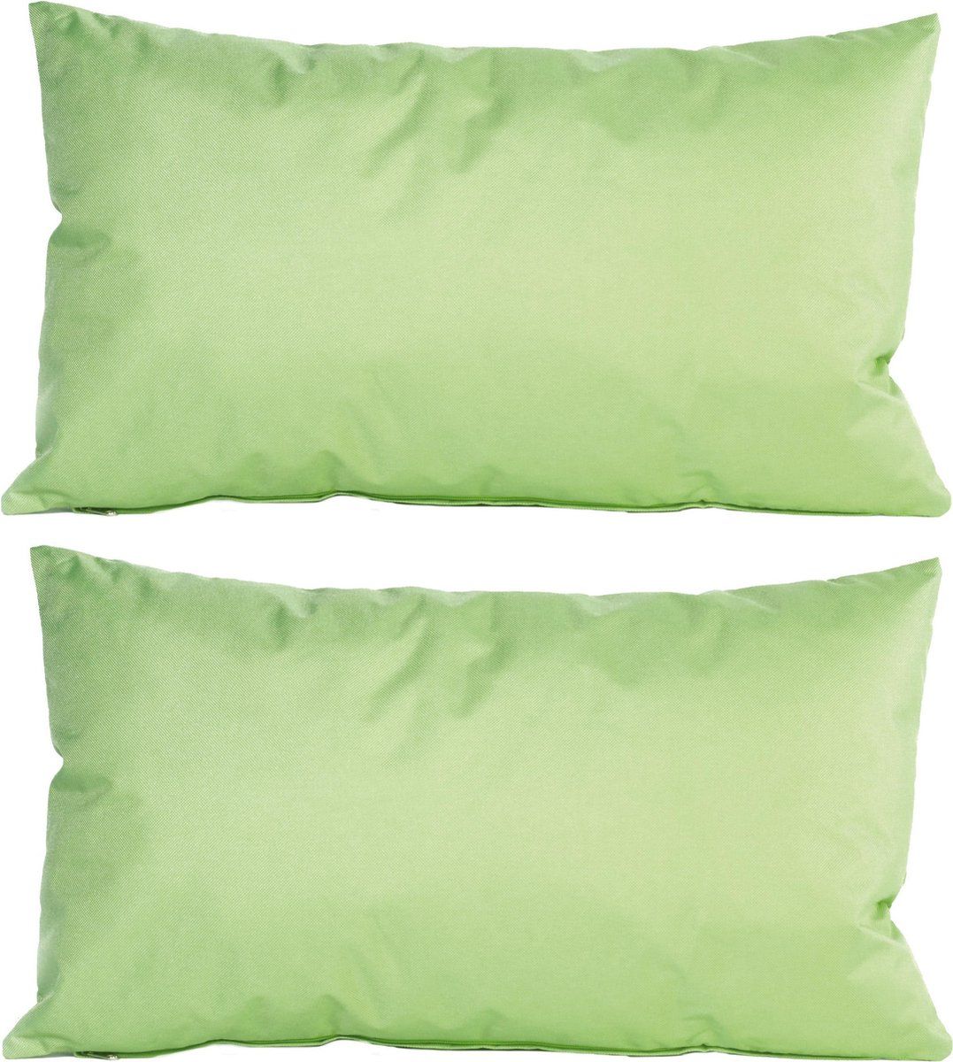 Anna's Collection 4x Mint Green Indoor/Outdoor Cushions - 30 x 50 cm